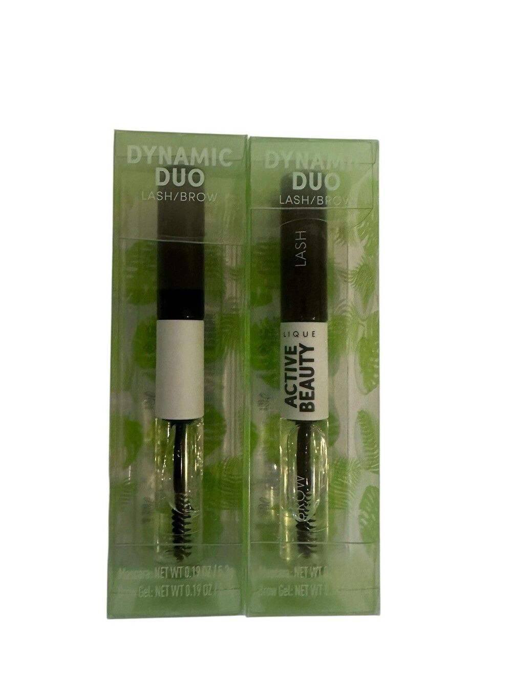2 Lique Active Beauty Dynamic Duo Black Lash/Brow Mascara & Clear Brow Gel 5ml